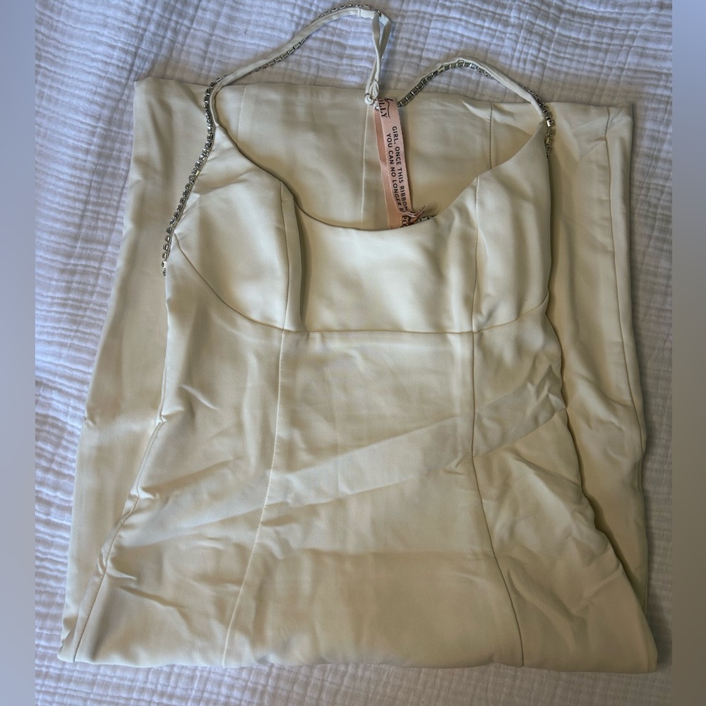 NWT Oh Polly cream midi dress